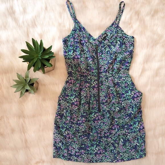 Anlo Dresses & Skirts - Anlo Floral Zip Dress